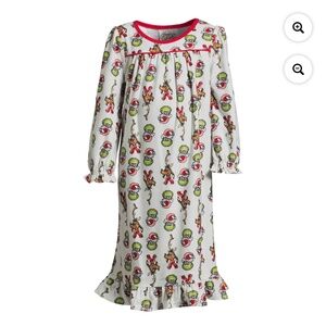 GrinchToddler Girls Long Sleeve Nightgown Pajamas 3T NEW